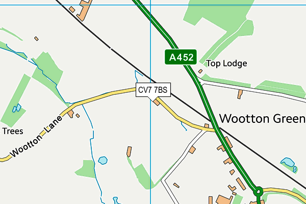 CV7 7BS map - OS VectorMap District (Ordnance Survey)