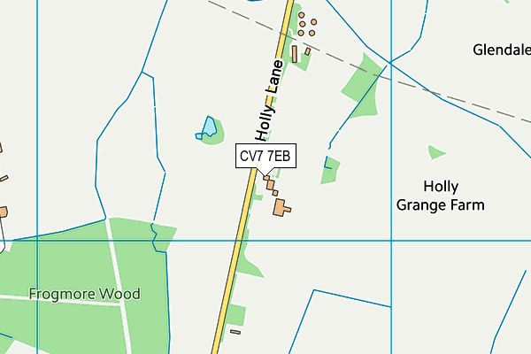 CV7 7EB map - OS VectorMap District (Ordnance Survey)