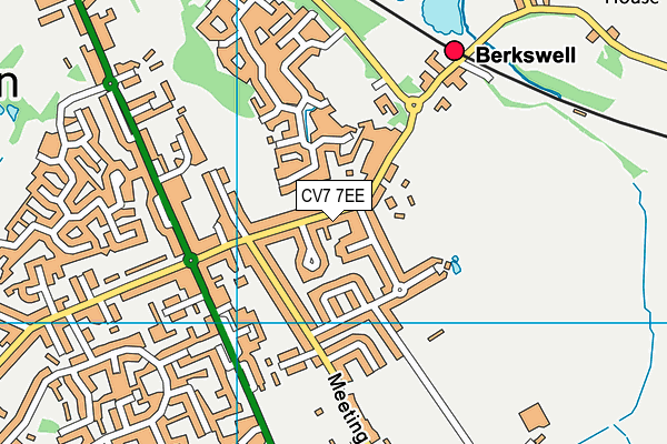 CV7 7EE map - OS VectorMap District (Ordnance Survey)
