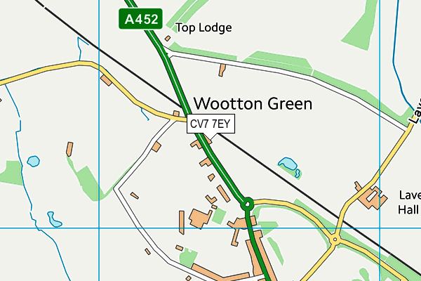 CV7 7EY map - OS VectorMap District (Ordnance Survey)