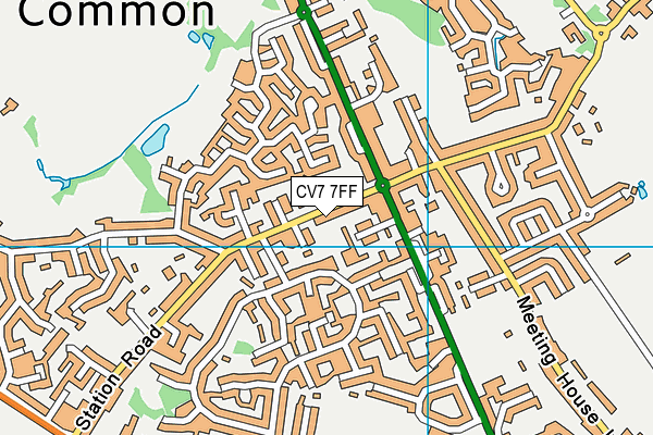 CV7 7FF map - OS VectorMap District (Ordnance Survey)