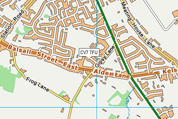 CV7 7FU map - OS VectorMap District (Ordnance Survey)