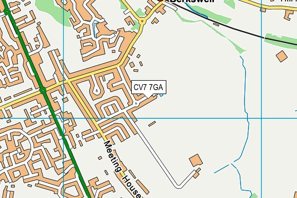 CV7 7GA map - OS VectorMap District (Ordnance Survey)