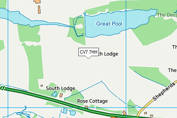 CV7 7HH map - OS VectorMap District (Ordnance Survey)