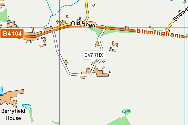 CV7 7HX map - OS VectorMap District (Ordnance Survey)