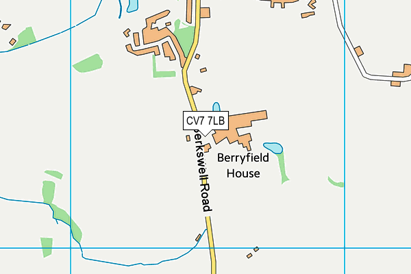 CV7 7LB map - OS VectorMap District (Ordnance Survey)
