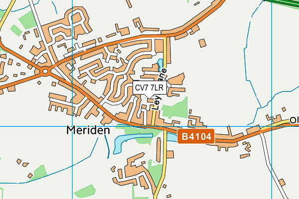 CV7 7LR map - OS VectorMap District (Ordnance Survey)