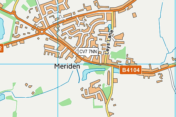 CV7 7NN map - OS VectorMap District (Ordnance Survey)
