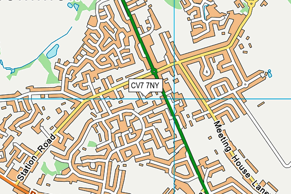 CV7 7NY map - OS VectorMap District (Ordnance Survey)