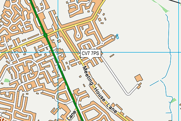 CV7 7PS map - OS VectorMap District (Ordnance Survey)