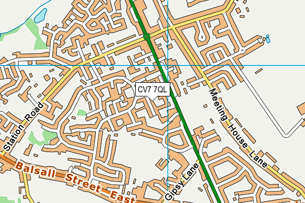 CV7 7QL map - OS VectorMap District (Ordnance Survey)