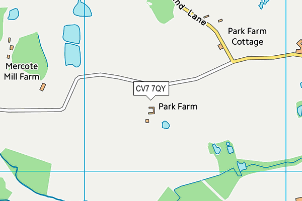 CV7 7QY map - OS VectorMap District (Ordnance Survey)