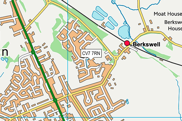 CV7 7RN map - OS VectorMap District (Ordnance Survey)