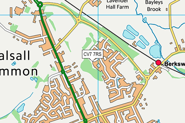 CV7 7RS map - OS VectorMap District (Ordnance Survey)