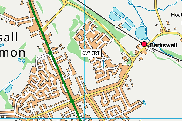 CV7 7RT map - OS VectorMap District (Ordnance Survey)