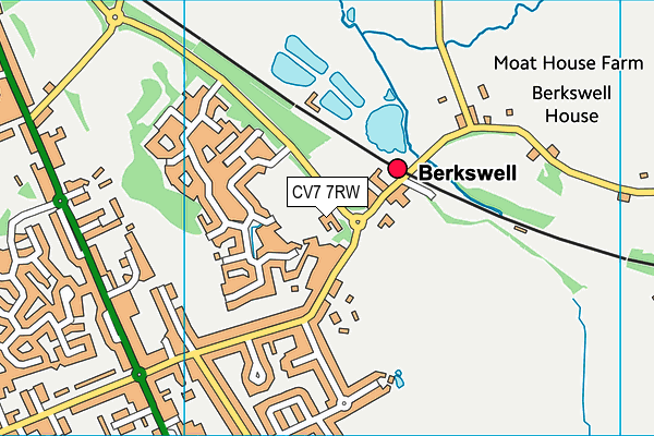 CV7 7RW map - OS VectorMap District (Ordnance Survey)