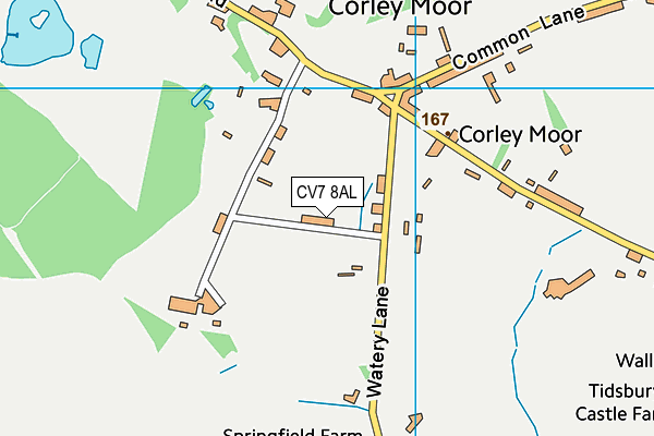 CV7 8AL map - OS VectorMap District (Ordnance Survey)