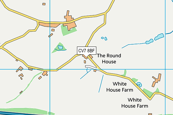 CV7 8BF map - OS VectorMap District (Ordnance Survey)