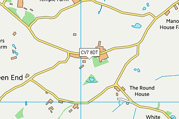 CV7 8DT map - OS VectorMap District (Ordnance Survey)