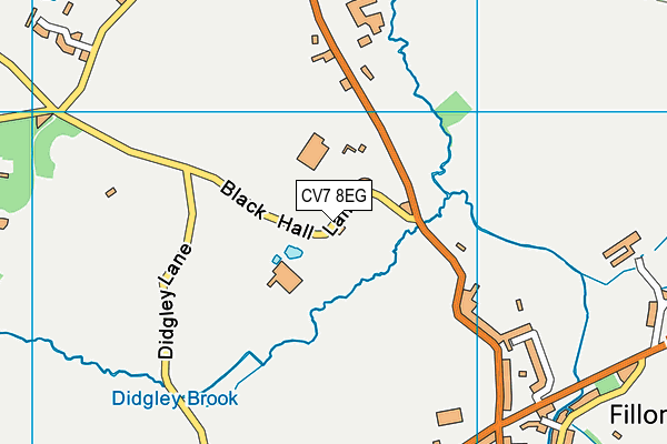 The Parks map (CV7 8EG) - OS VectorMap District (Ordnance Survey)