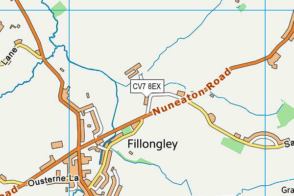 CV7 8EX map - OS VectorMap District (Ordnance Survey)