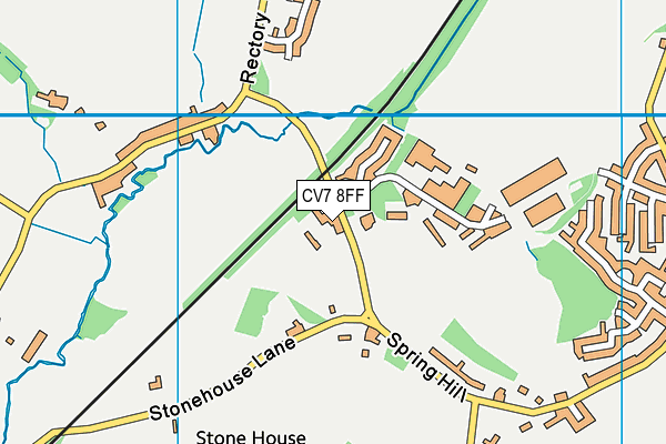 CV7 8FF map - OS VectorMap District (Ordnance Survey)