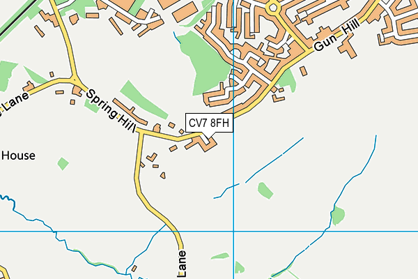 CV7 8FH map - OS VectorMap District (Ordnance Survey)