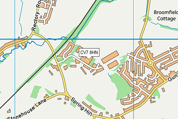 CV7 8HN map - OS VectorMap District (Ordnance Survey)