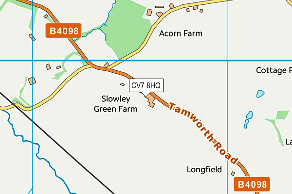 CV7 8HQ map - OS VectorMap District (Ordnance Survey)