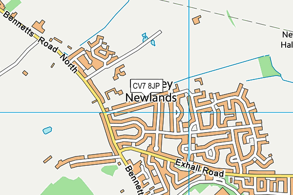 Keresley Recreation Ground map (CV7 8JP) - OS VectorMap District (Ordnance Survey)