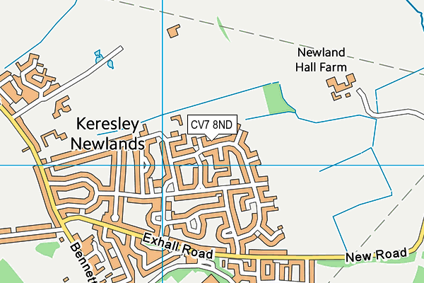 CV7 8ND map - OS VectorMap District (Ordnance Survey)