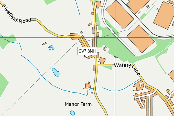 CV7 8NH map - OS VectorMap District (Ordnance Survey)