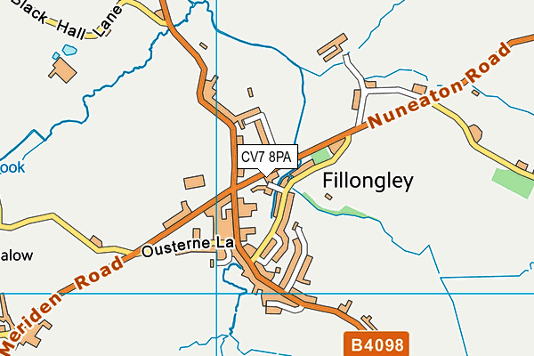 Map of CHURCH LANE (FILLONGLEY) MANAGEMENT COMPANY LIMITED at district scale