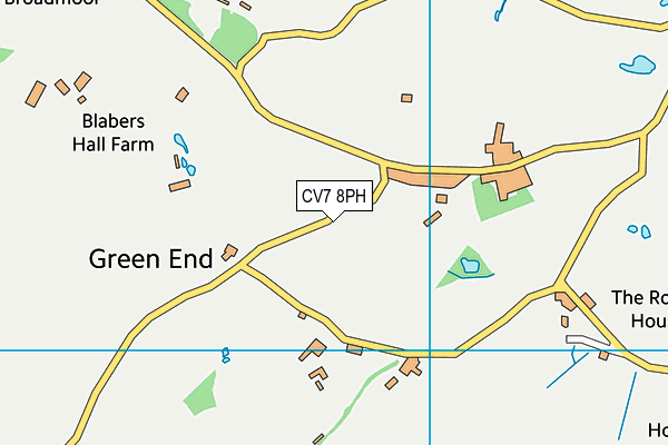 CV7 8PH map - OS VectorMap District (Ordnance Survey)