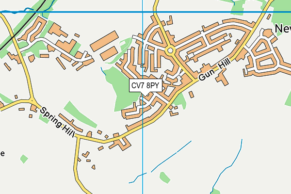 CV7 8PY map - OS VectorMap District (Ordnance Survey)