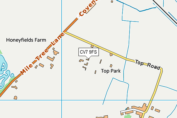 CV7 9FS map - OS VectorMap District (Ordnance Survey)