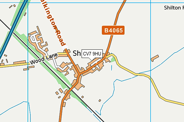CV7 9HU map - OS VectorMap District (Ordnance Survey)