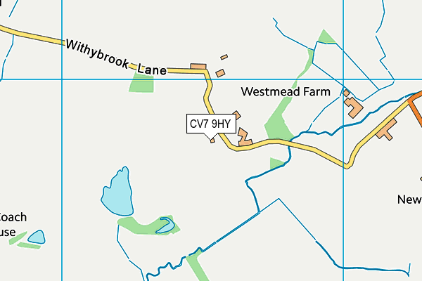 CV7 9HY map - OS VectorMap District (Ordnance Survey)