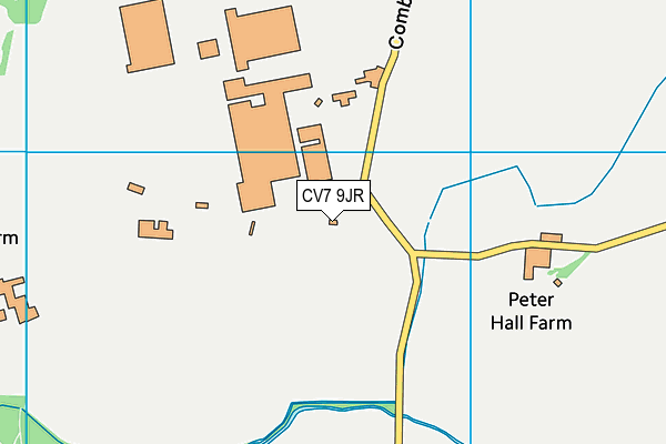 CV7 9JR map - OS VectorMap District (Ordnance Survey)