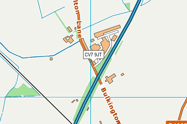CV7 9JT map - OS VectorMap District (Ordnance Survey)