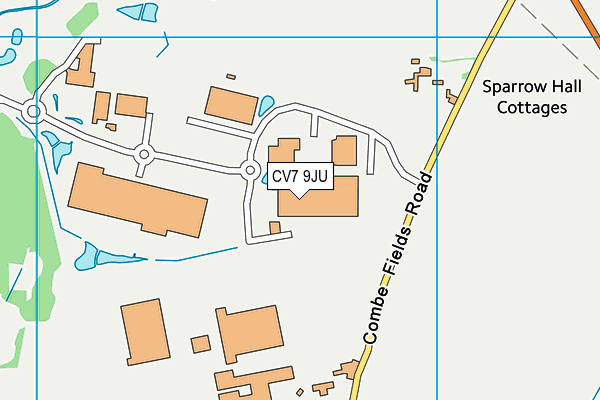 CV7 9JU map - OS VectorMap District (Ordnance Survey)