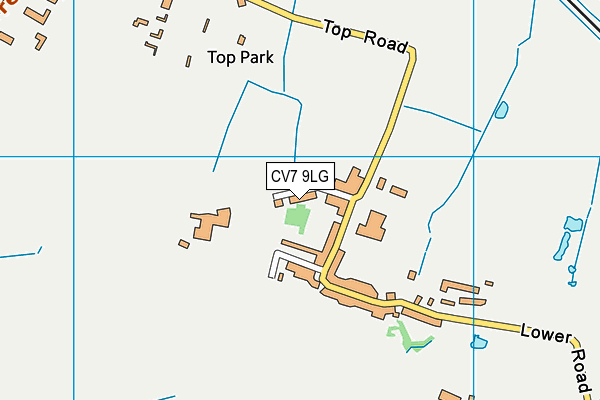CV7 9LG map - OS VectorMap District (Ordnance Survey)