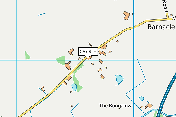 CV7 9LH map - OS VectorMap District (Ordnance Survey)
