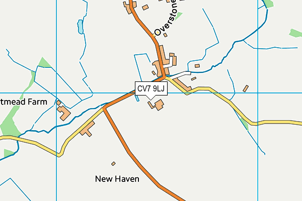 CV7 9LJ map - OS VectorMap District (Ordnance Survey)