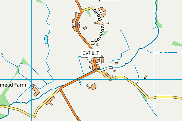 CV7 9LT map - OS VectorMap District (Ordnance Survey)