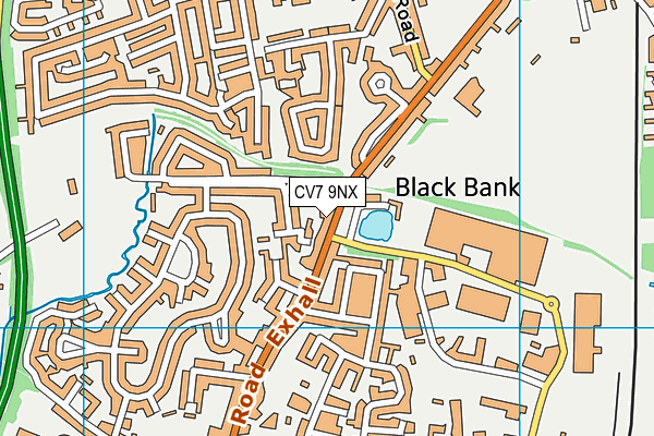 CV7 9NX map - OS VectorMap District (Ordnance Survey)