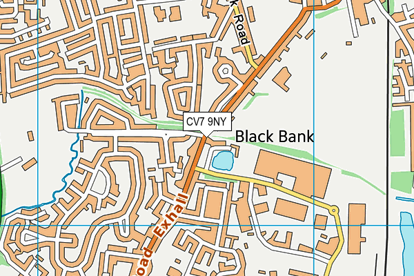 CV7 9NY map - OS VectorMap District (Ordnance Survey)