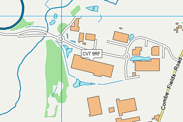CV7 9RF map - OS VectorMap District (Ordnance Survey)