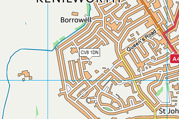 CV8 1DN map - OS VectorMap District (Ordnance Survey)