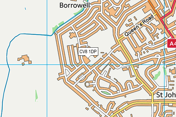 CV8 1DP map - OS VectorMap District (Ordnance Survey)